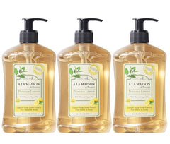 A LA MAISON Provence Lemon hand soap bottle with gentle cleansing from natural oils