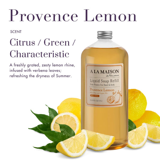 A LA MAISON hand soap lather on hands, highlighting creamy cleansing.