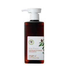 A24 Organic Jojoba & Tea Tree Shampoo bottle front with water-free aloe base