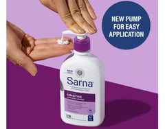 AB Sarna Sensitive texture close-up showing creamy, non-greasy feel