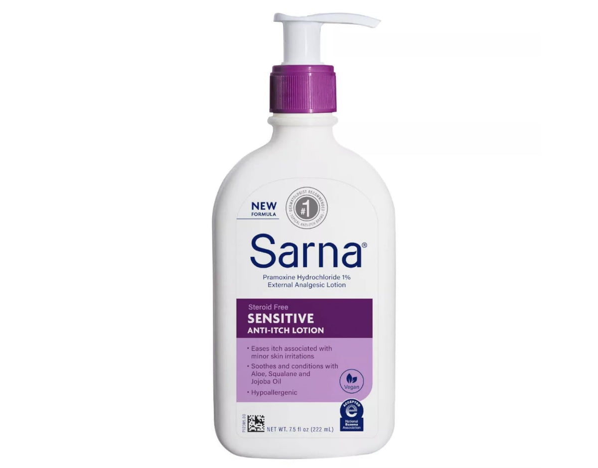 AB Sarna Sensitive lotion bottle for daily use on dry skin