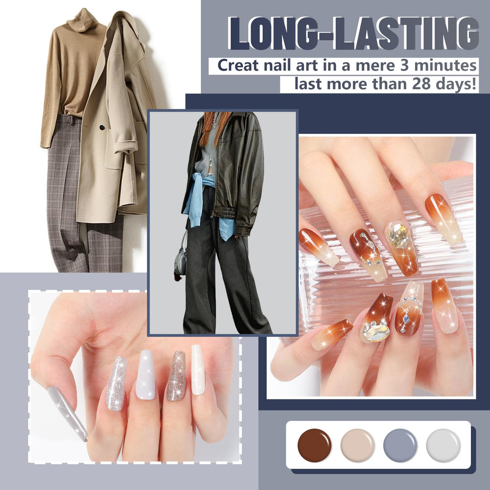 ABAC Base and Top Coat with brush washer illustrate essential prep tools (sold separately).