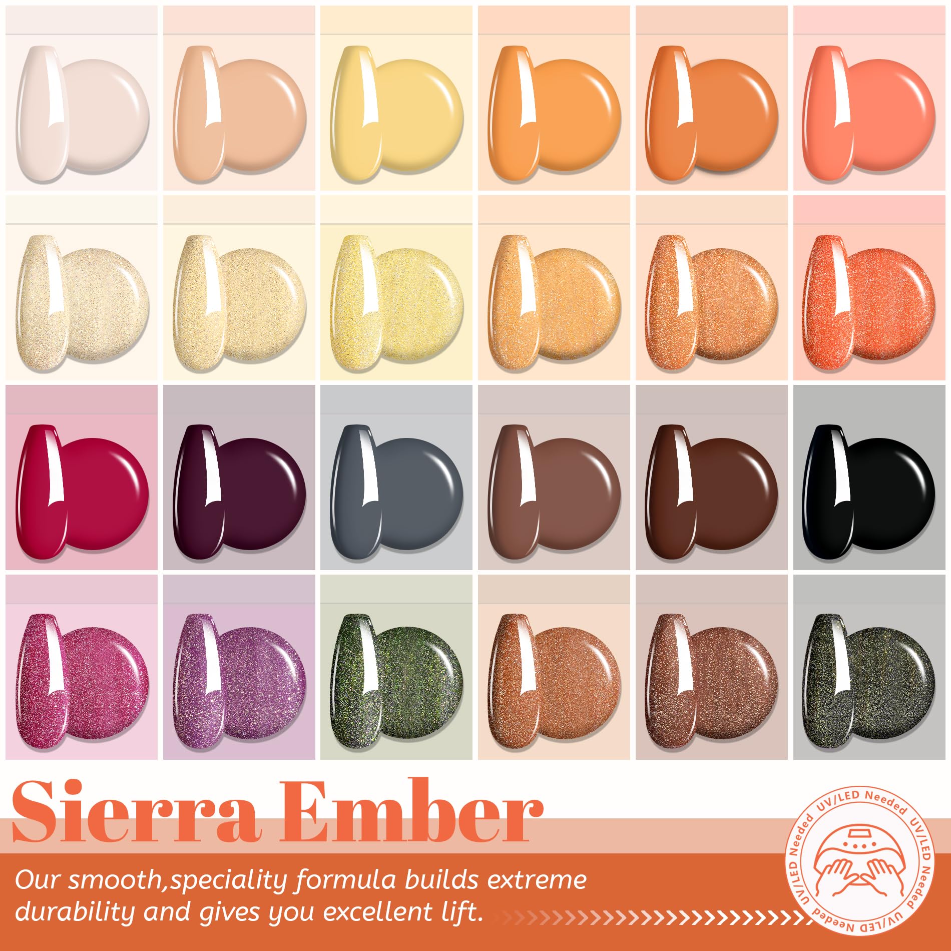 ABAC black solid gel nail polish provides bold contrast