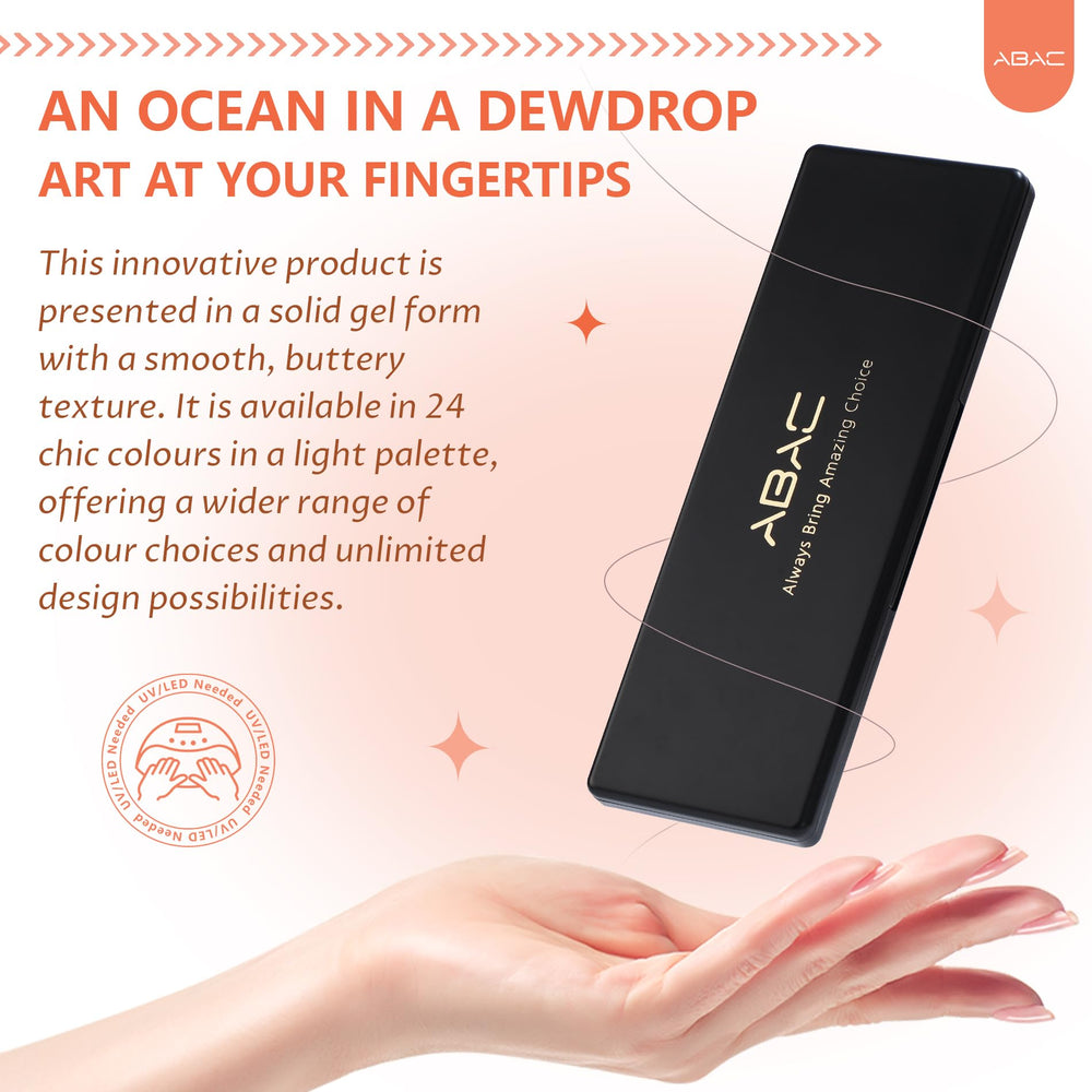 ABAC compact travel kit to keep gel nails organized while travelling