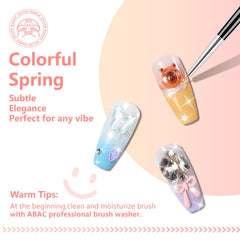 ABAC Double-ended nail art brush—precision tool for pro-looking designs