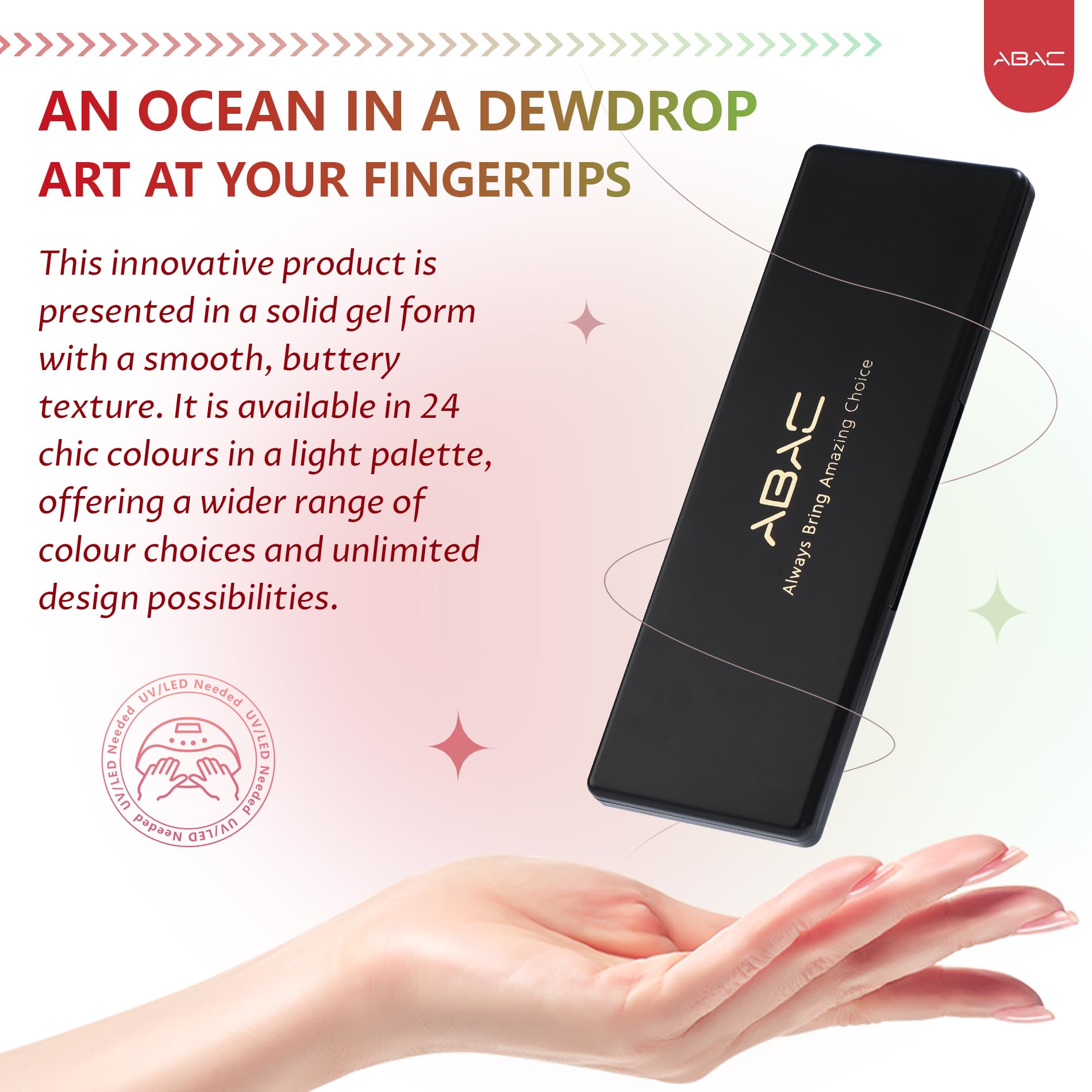 ABAC 24 holiday shades offer versatile mixes for floral nails.