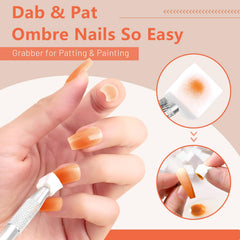 ABAC purple solid gel nail polish creates stylish accent nails