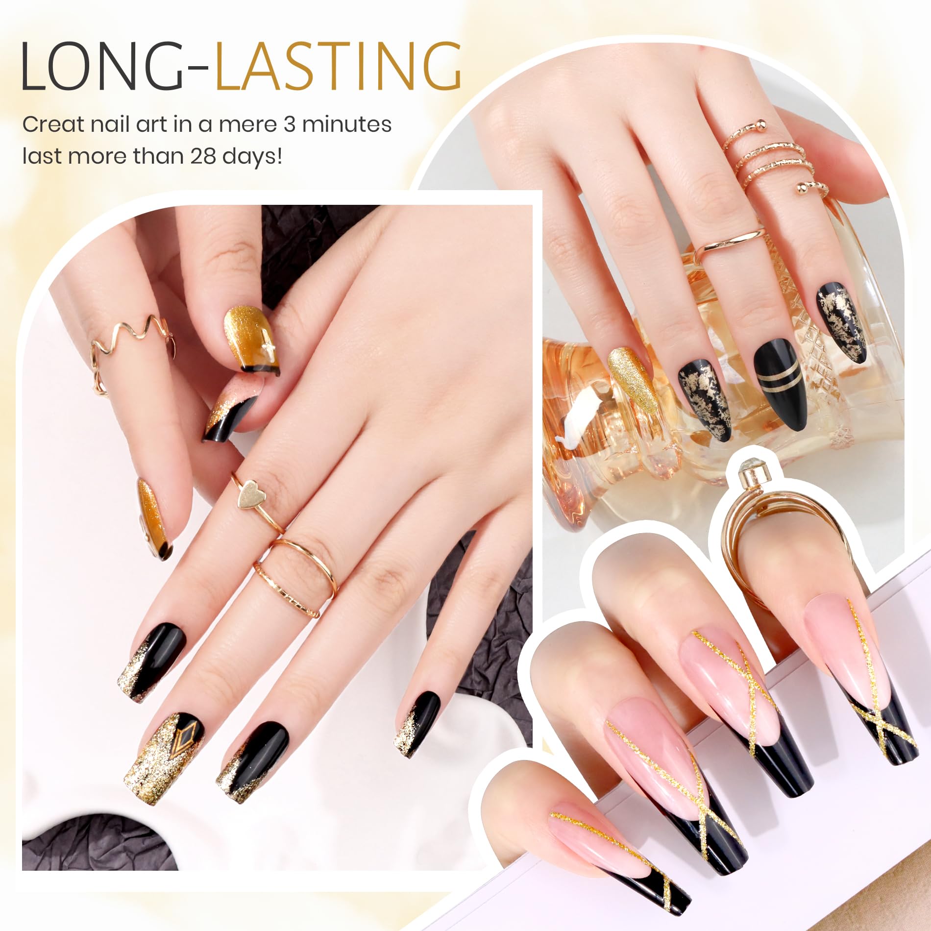 ABAC Solid Gel Nail Polish Set 60-sec gloss for quick salon-like shine.