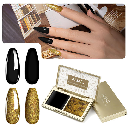 ABAC Solid Gel Nail Polish Set ombre paint apply for flawless gradient nails at home.