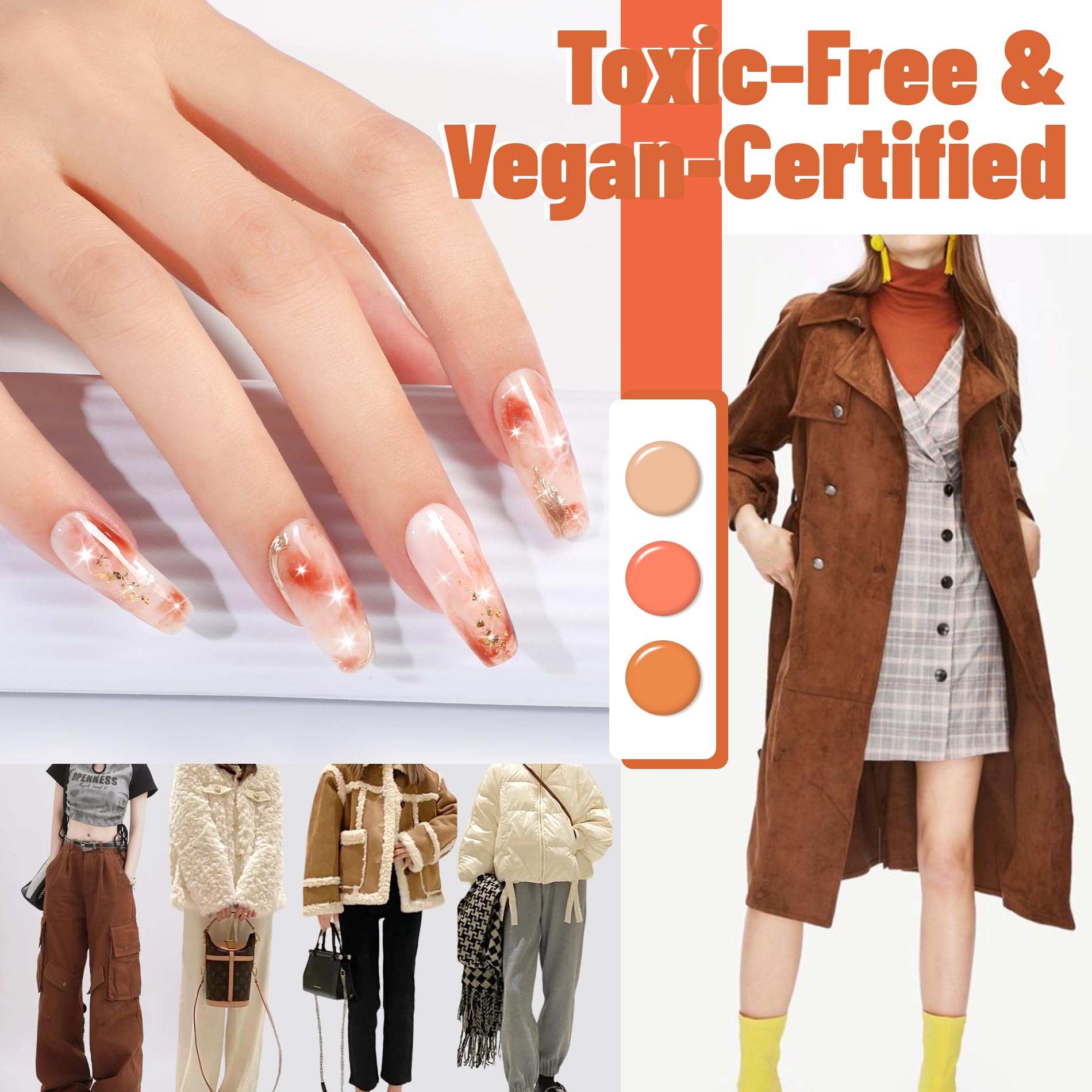 ABAC yellow solid gel nail polish for bright everyday nails