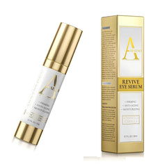 Abarno Hydrating Under Eye Serum applied around the eye to soften puffiness and brighten the area