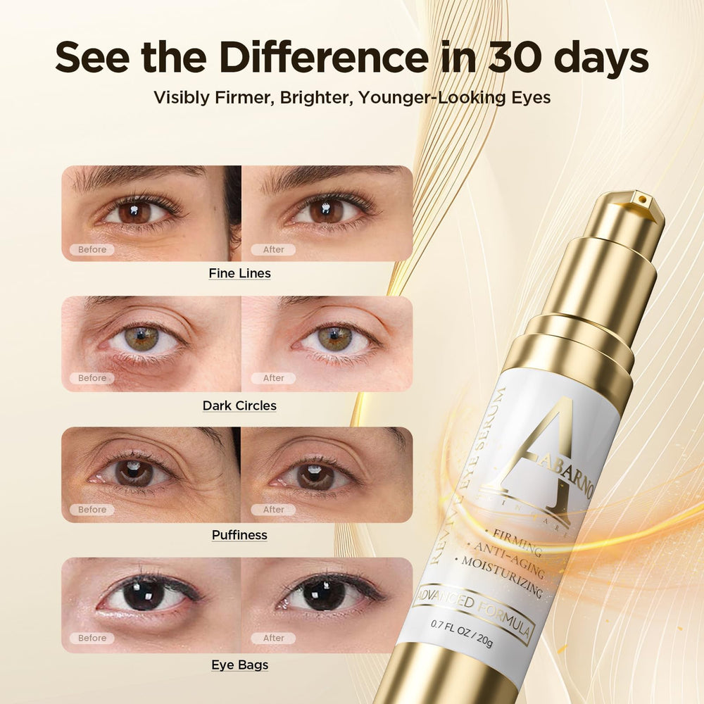Abarno retinol and peptides smooth fine lines around the eyes