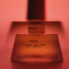 ABEL Pause packaging close-up emphasizing sustainable, cruelty-free credentials.
