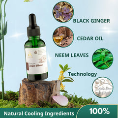 ABERA Alan Silver Serum applying on clean skin demonstrates easy daily use
