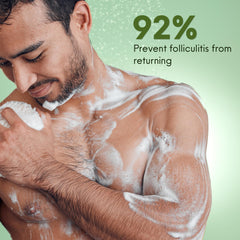 ABERA smooth skin texture after use on the back
