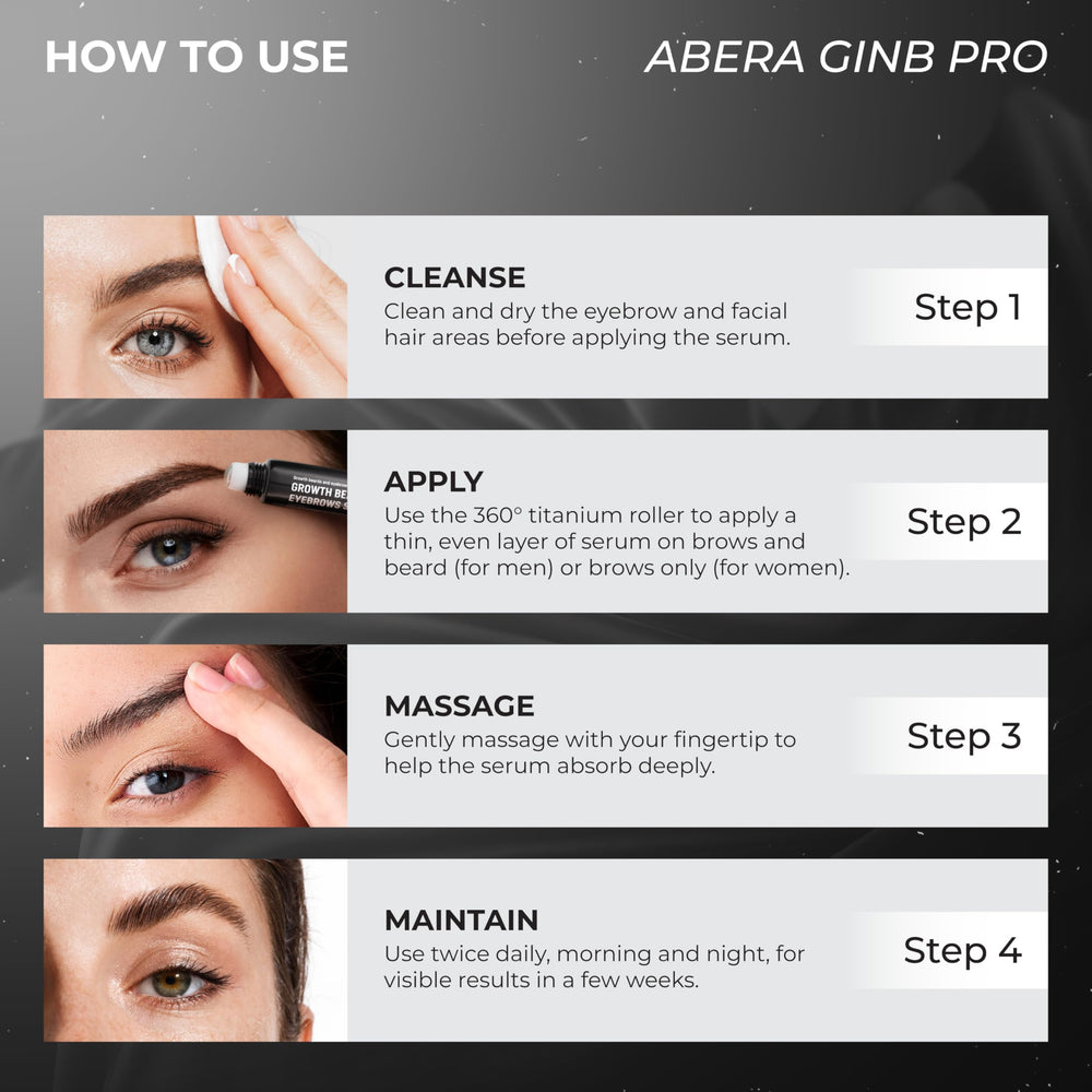 ABERA Ginb gentle formula safe for all skin types