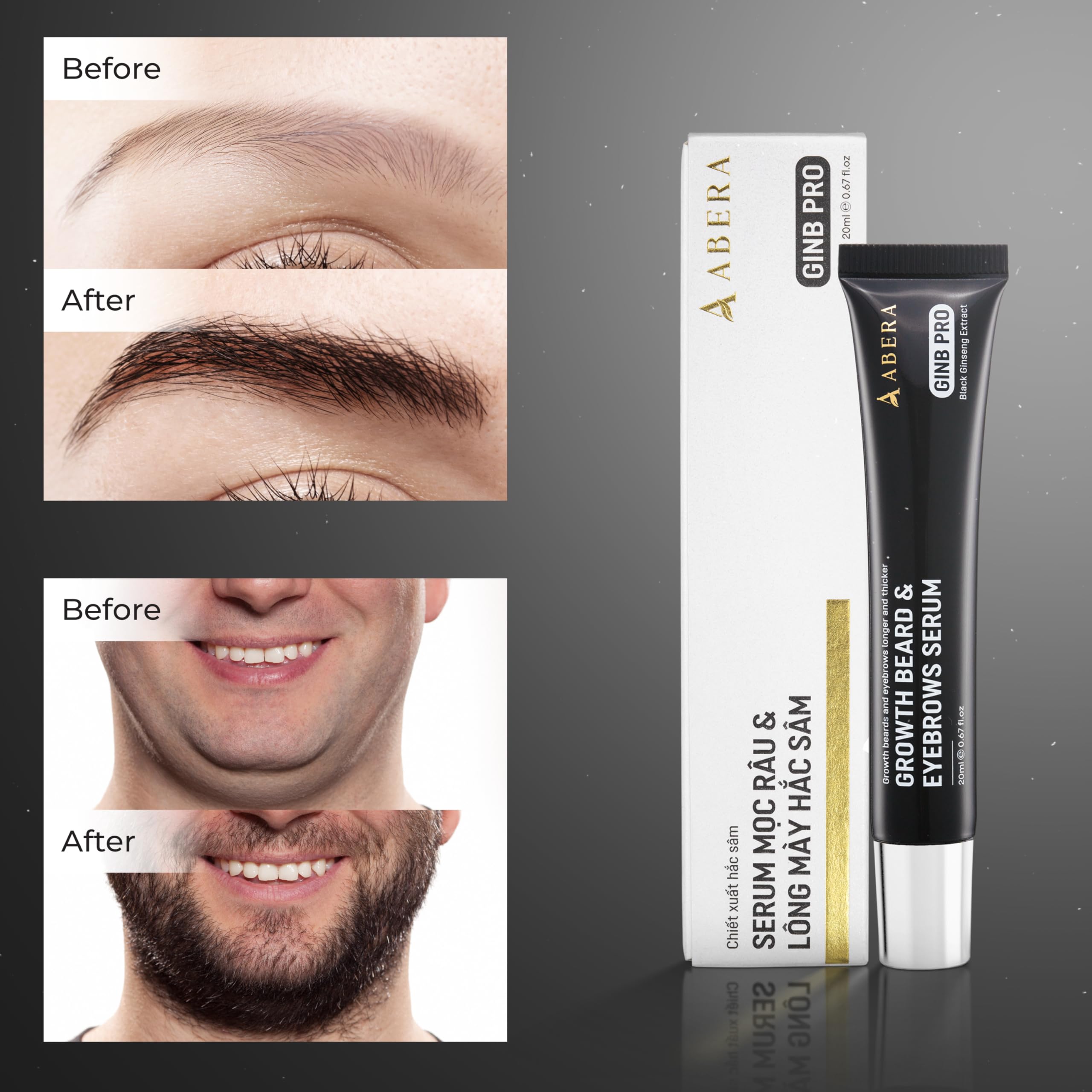 ABERA Ginb precision applicator for easy, targeted brow care