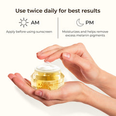 ABERA Kasumi Glowing Cream absorbs quickly into the skin