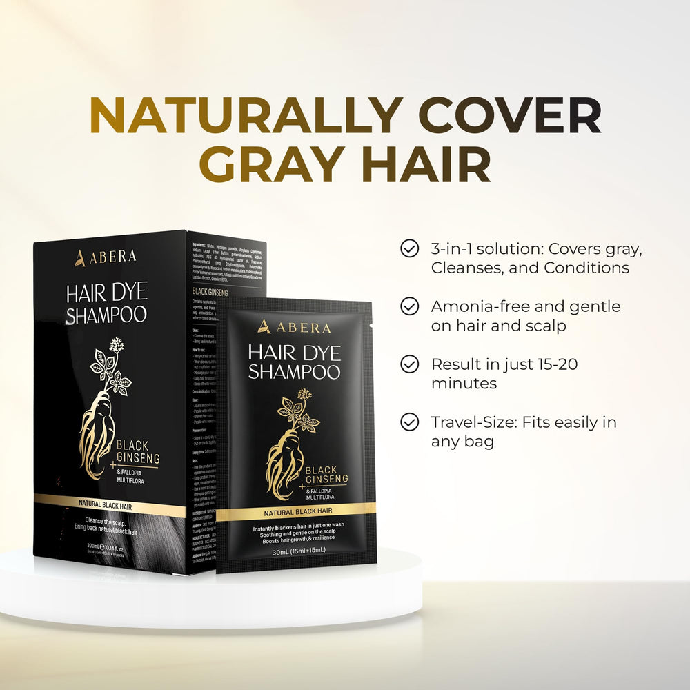 ABERA shampoo foam demonstrates fast color application