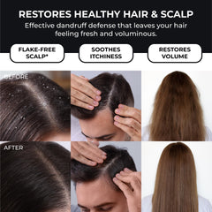ABERA shampoo foamy lather on hair demonstrating easy application