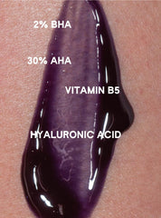 ABI AME texture close-up highlights glycolic and salicylic action