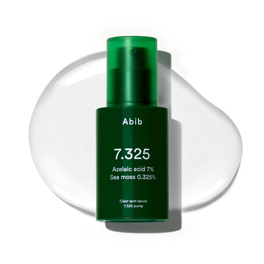 Abib Clear Spot Serum bottle with pump for precise application.