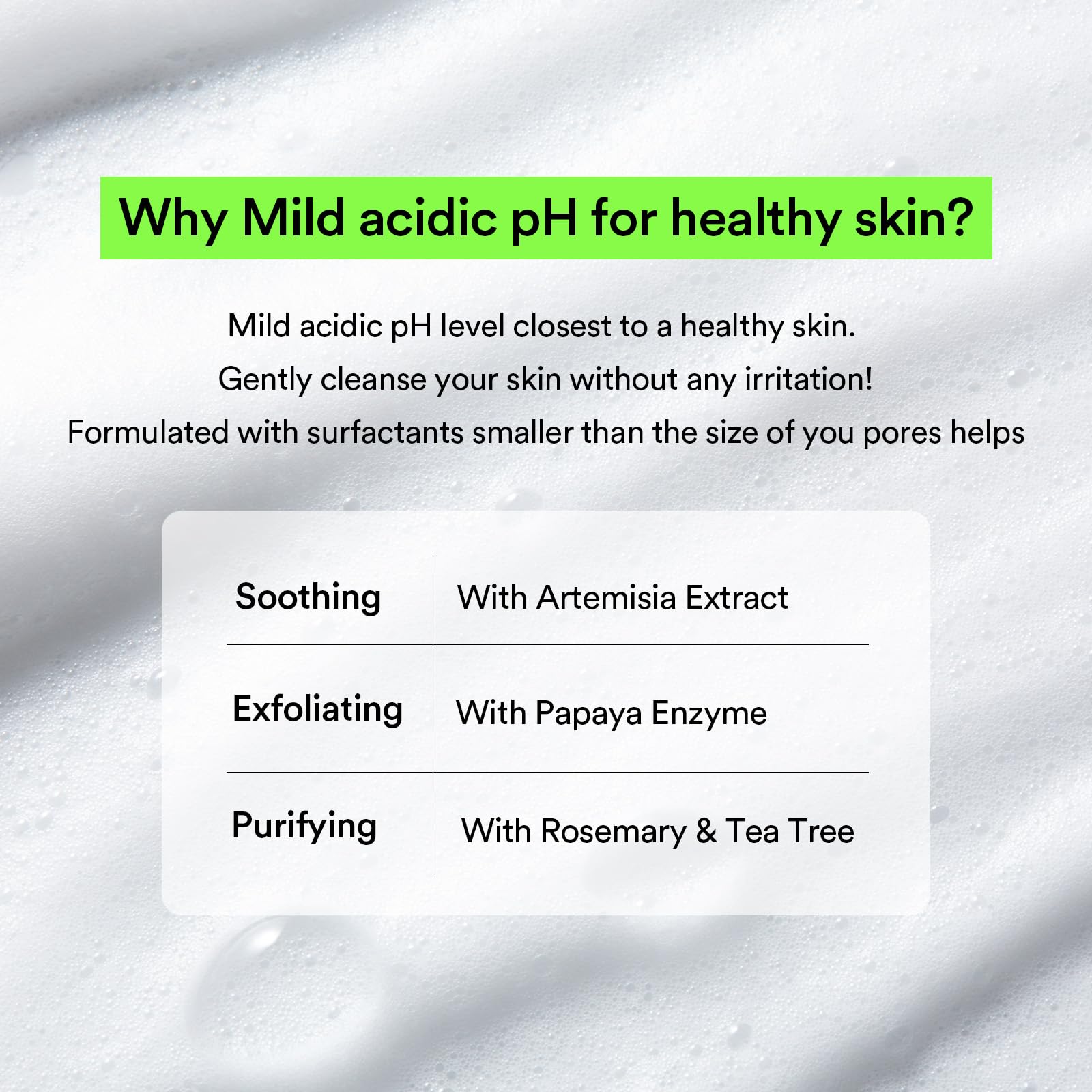 Creamy lather from Abib Heartleaf Cleanser lifting impurities without stripping moisture.