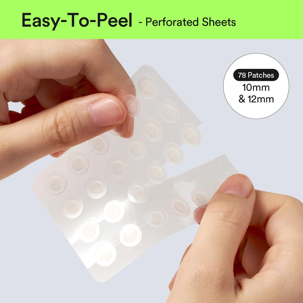 Two sizes in the set tailor care for different blemishes.