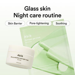 Abib hydrogel mask sheets close-up showing gentle delivery of nutrients
