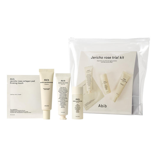 Abib Jericho Trial Kit front view: compact travel skincare set.