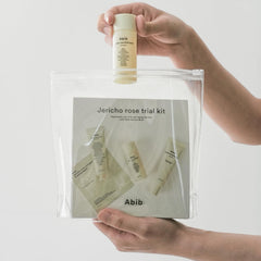 Abib Jericho serum bottle close-up for layered routine.
