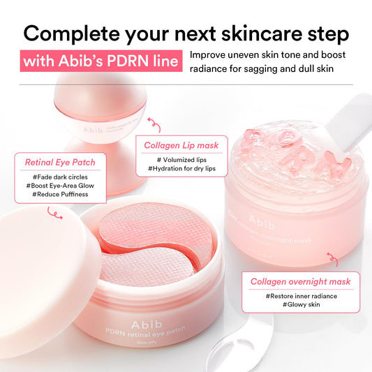 Abib Pink Me Up PDRN lip mask close-up for hydrated, smoother lips