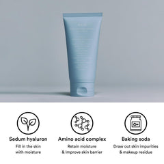 Abib Sedum Hyaluron Foam Cleanser creamy foam texture for gentle cleansing.