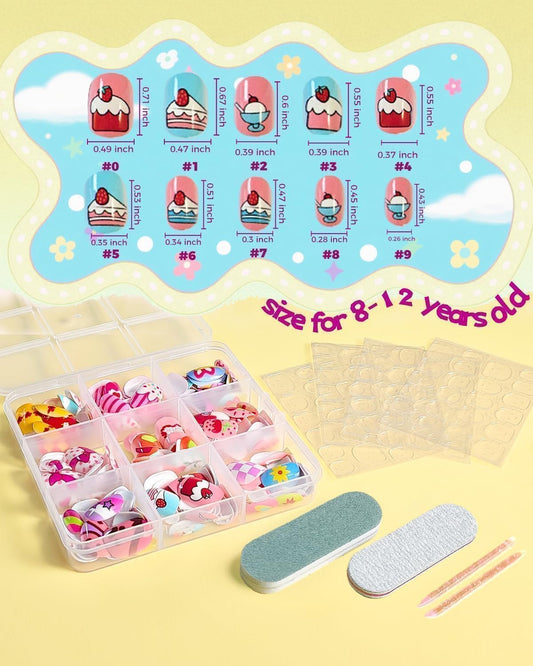 ABOLINE short round nails 216pcs for quick, stylish looks.