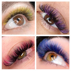 ABONNIE pink gradient lashes add playful color to styles