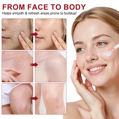 ABOUME Peel Shot Duo black rice exfoliant bottle highlights dual action for pore refinement.