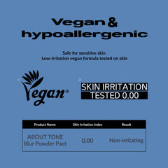 ABOUT TONE Blur Powder Pact coconut palm leaf extract for softness