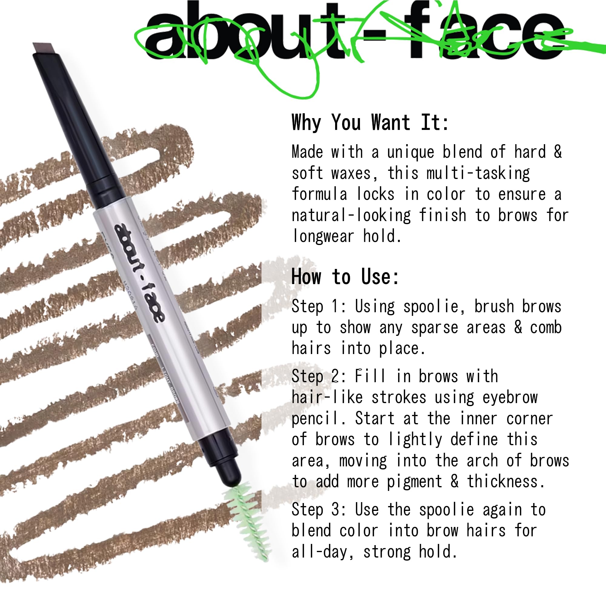 about-face Brow Artist clean-vegan-cruelty-free: ethical choice with dependable performance
