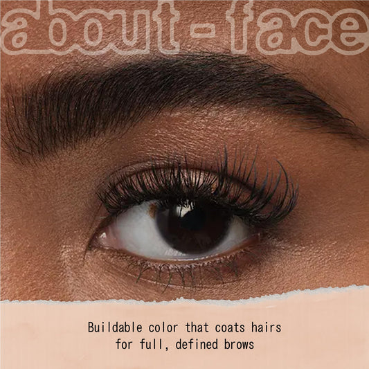 aboutface Brow Artist spoolie blend image highlights built-in spoolie for seamless grooming