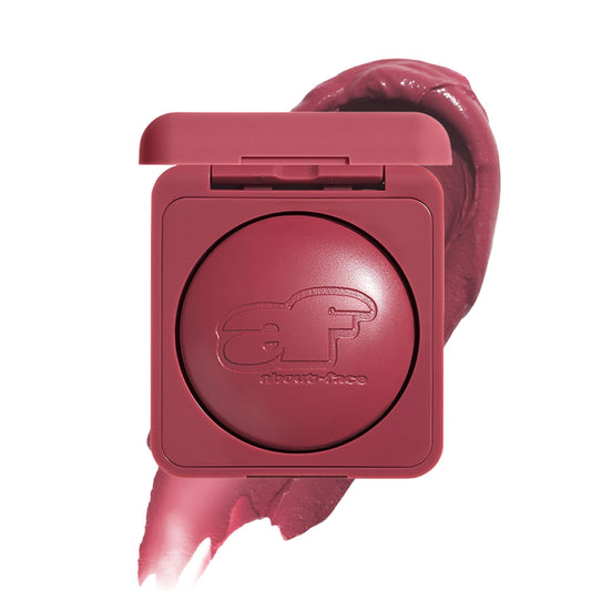 about-face Cheek Freak Blush Balm close-up texture showing creamy, buildable color