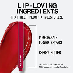 about-face Cherry Pick cherry butter nourishes and softens lips.