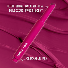 About Face Cherry Pick Lip Color Butter Berry Smash swatch in bright spring violet.