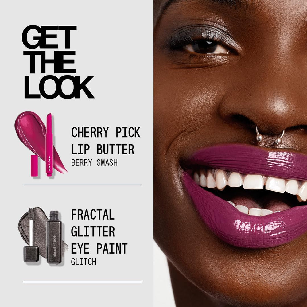 About Face Cherry Pick Lip Color Butter vegan and cruelty-free formula for clean beauty.