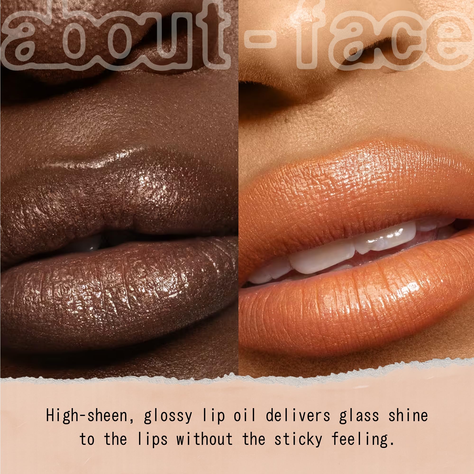 about-face Light Lock Lip Gloss Play Hooky Espresso—bold espresso shade for everyday glam.