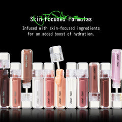 about-face Light Lock Lip Gloss precision applicator—easy, smooth application.