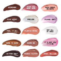 about-face Light Lock Lip Gloss Adore Me vegan, cruelty-free badge on packaging.