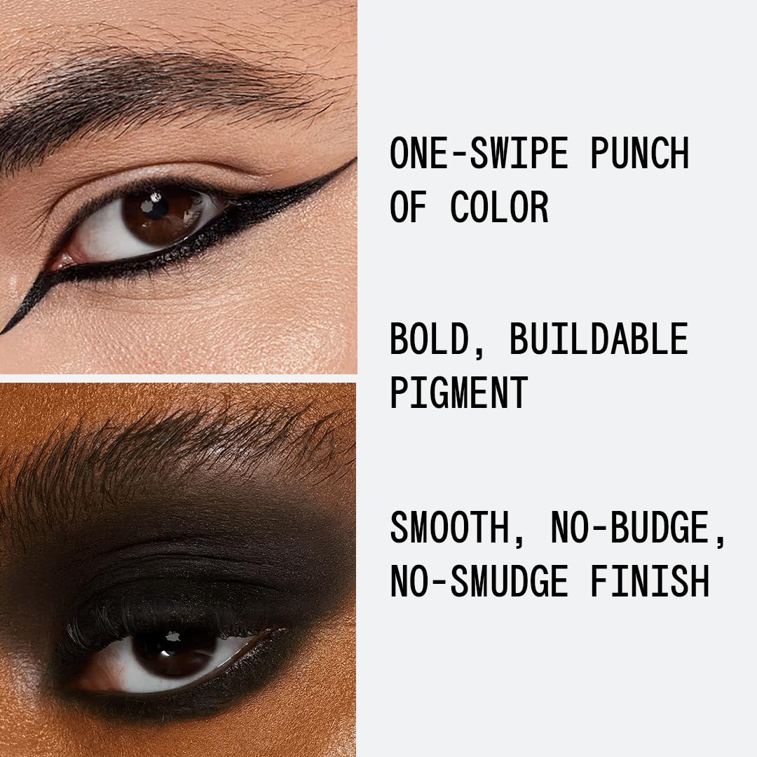 About-Face Matte Fluid Eye Paint Art of Darkness applicator closeup for precise application