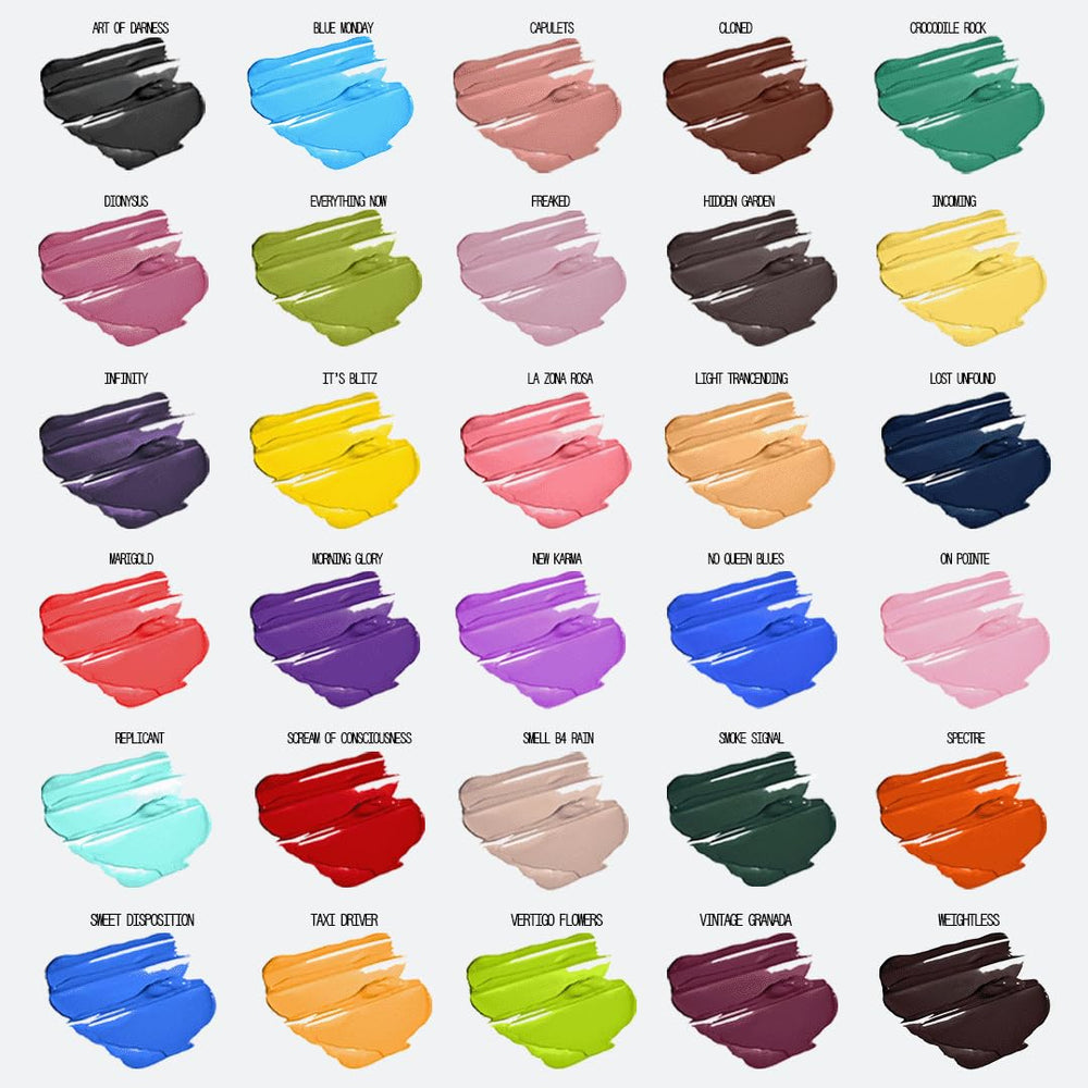 AboutFace bold pigment in creamy formula for dramatic looks.