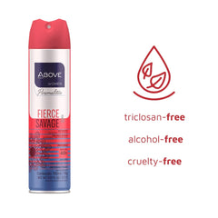 ABOVE Fierce and Savage alcohol-free formula suits sensitive skin.