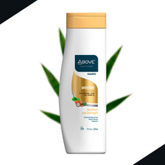 ABOVE Moisture Shampoo full packaging communicates four-piece value.